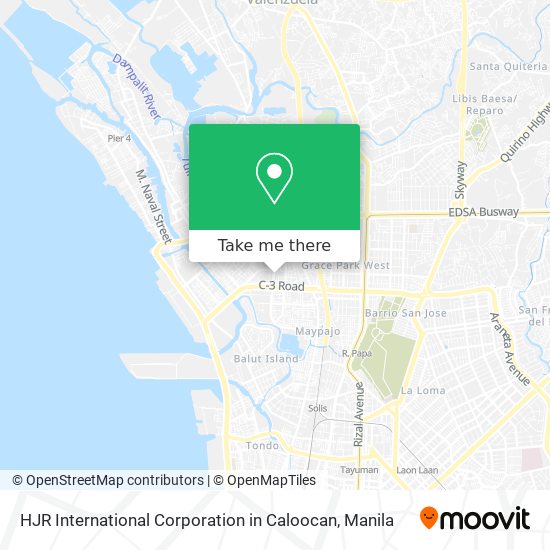 HJR International Corporation in Caloocan map