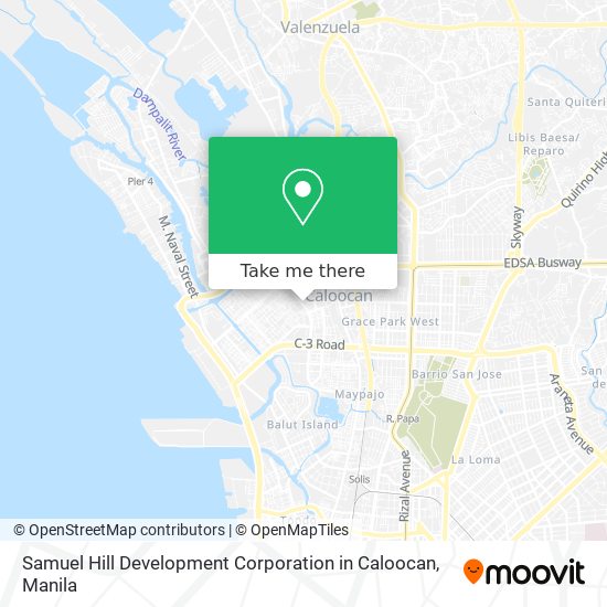 Samuel Hill Development Corporation in Caloocan map