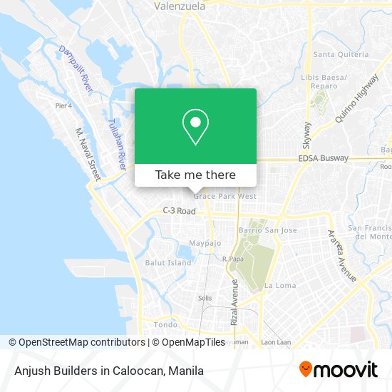 Anjush Builders in Caloocan map