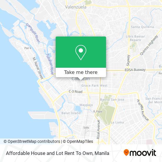 Affordable House and Lot Rent To Own map