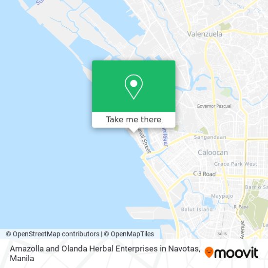 Amazolla and Olanda Herbal Enterprises in Navotas map