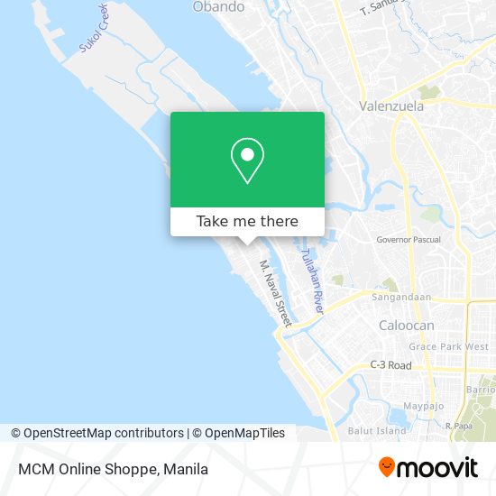 MCM Online Shoppe map