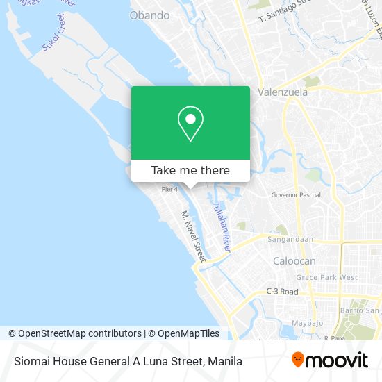 Siomai House General A Luna Street map