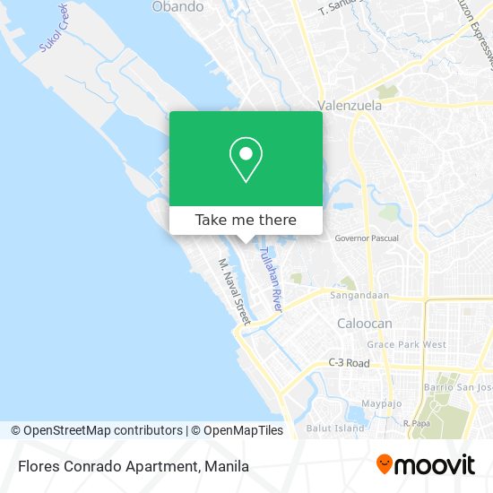 Flores Conrado Apartment map