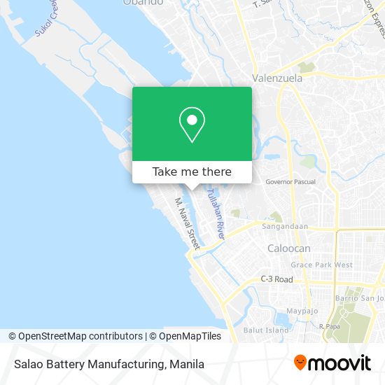 Salao Battery Manufacturing map