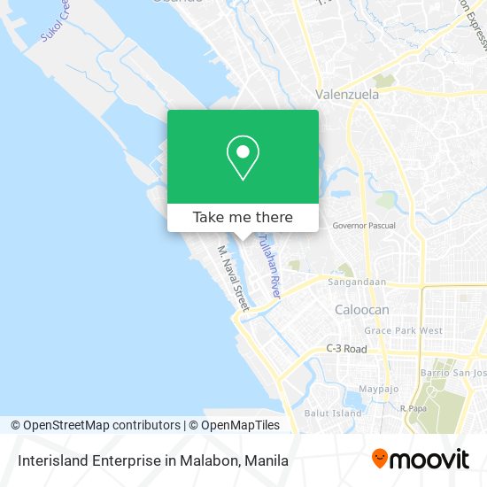 Interisland Enterprise in Malabon map