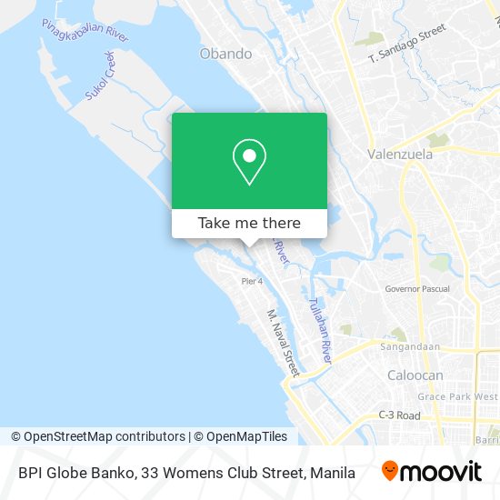 BPI Globe Banko, 33 Womens Club Street map