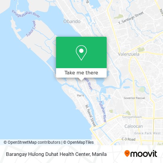 Barangay Hulong Duhat Health Center map