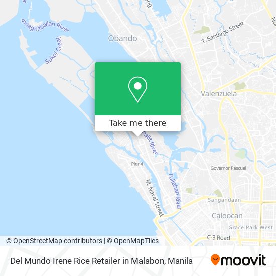 Del Mundo Irene Rice Retailer in Malabon map