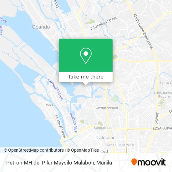 Petron-MH del Pilar Maysilo Malabon map