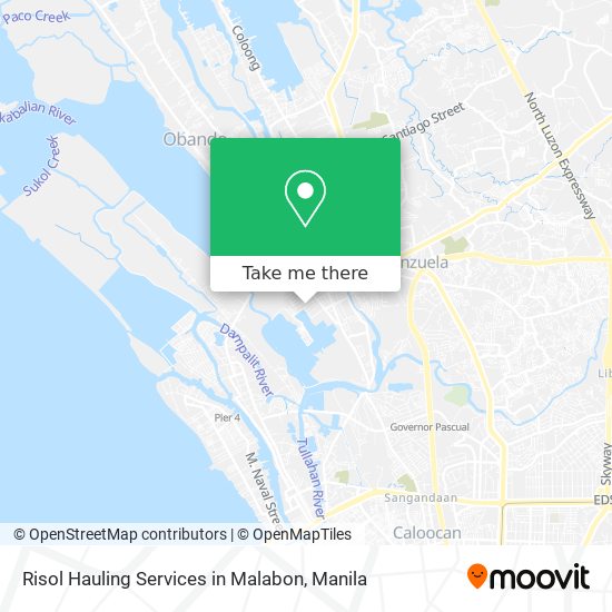 Risol Hauling Services in Malabon map