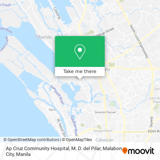 Ap Cruz Community Hospital, M. D. del Pilar, Malabon City map