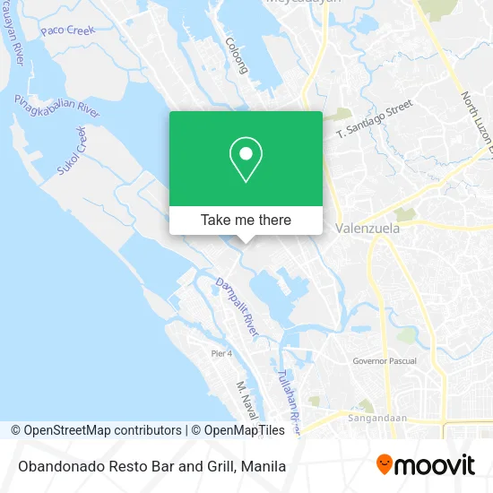 Obandonado Resto Bar and Grill map