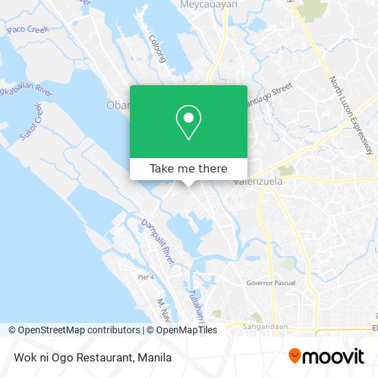 Wok ni Ogo Restaurant map