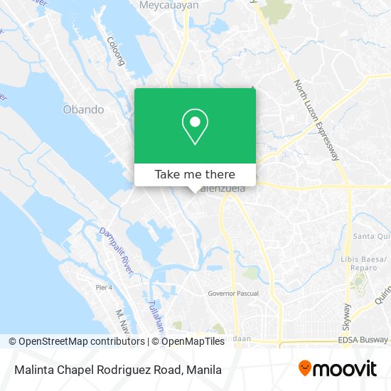 Malinta Chapel Rodriguez Road map
