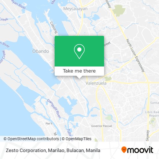 Zesto Corporation, Marilao, Bulacan map