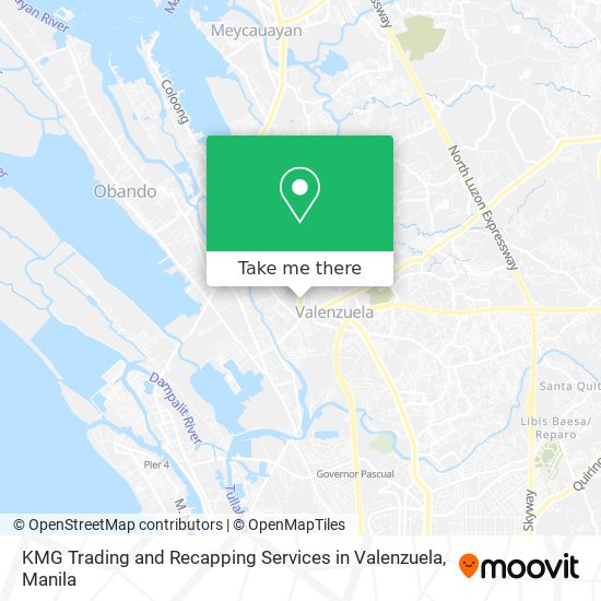 KMG Trading and Recapping Services in Valenzuela map