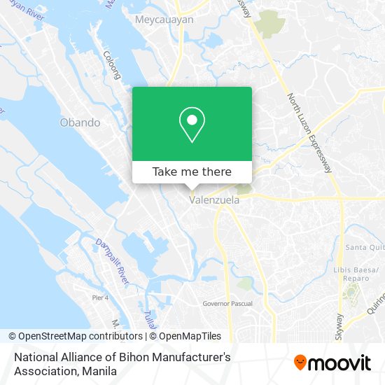 National Alliance of Bihon Manufacturer's Association map