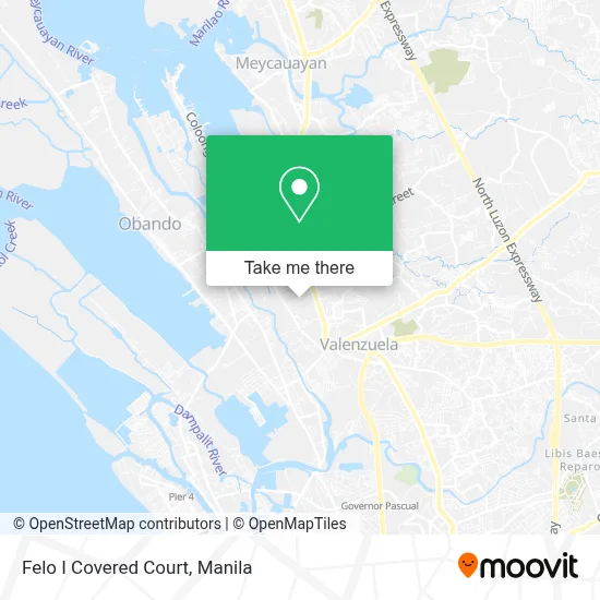Felo I Covered Court map
