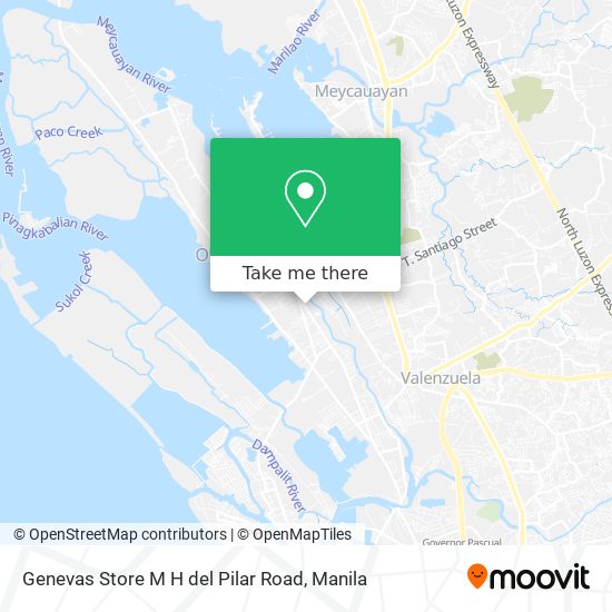Genevas Store M H del Pilar Road map