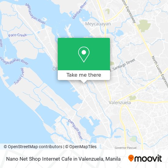 Nano Net Shop Internet Cafe in Valenzuela map