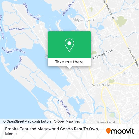 Empire East and Megaworld Condo Rent To Own map