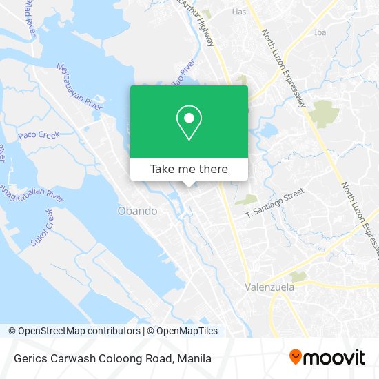 Gerics Carwash Coloong Road map