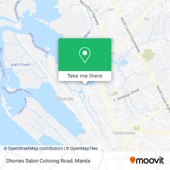 Dhories Salon Coloong Road map