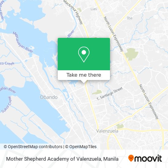 Mother Shepherd Academy of Valenzuela map