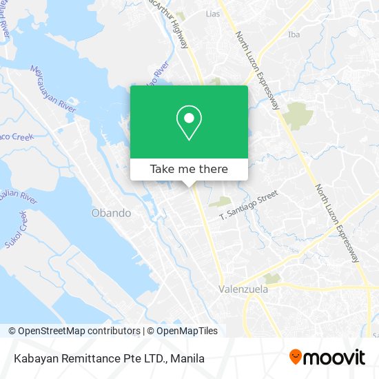 Kabayan Remittance Pte LTD. map