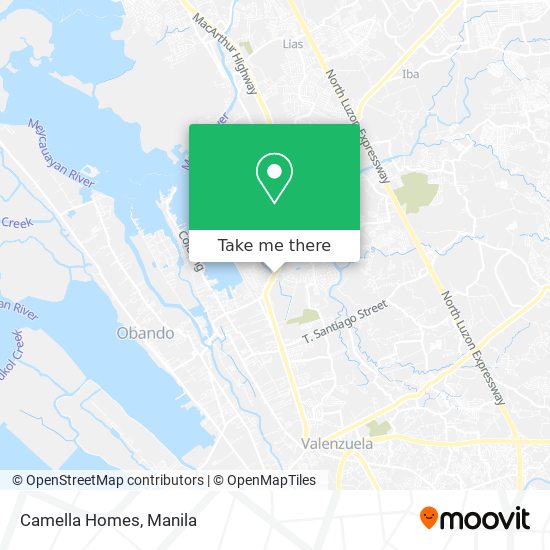 Camella Homes map