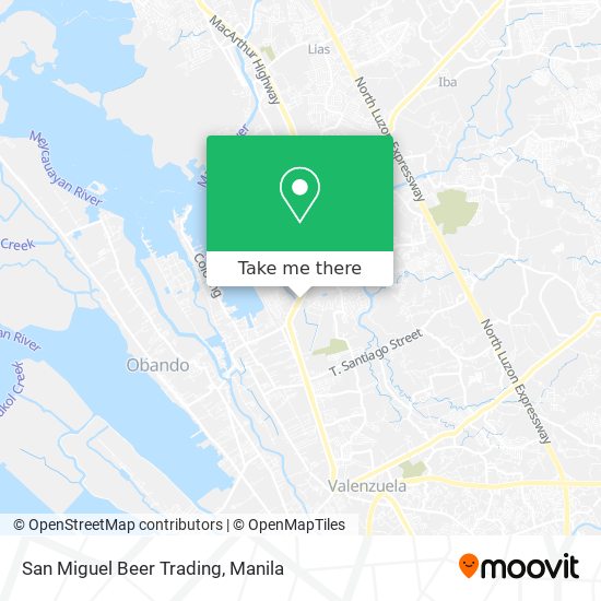 San Miguel Beer Trading map