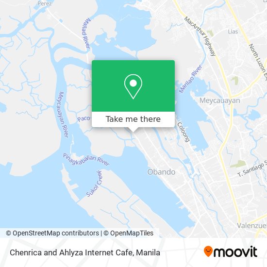 Chenrica and Ahlyza Internet Cafe map