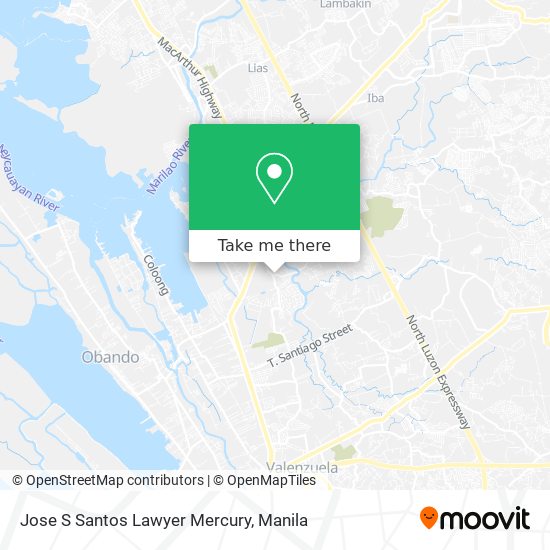 Jose S Santos Lawyer Mercury map