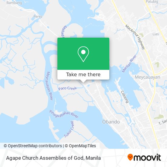 Agape Church Assemblies of God map