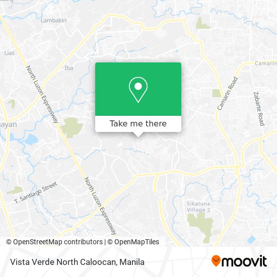 Vista Verde North Caloocan map
