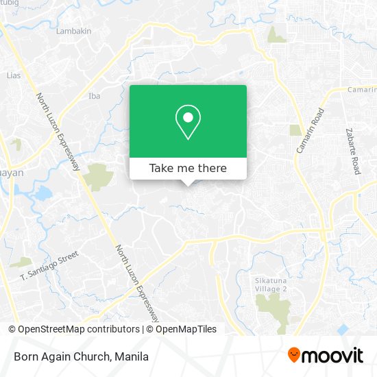 Born Again Church map