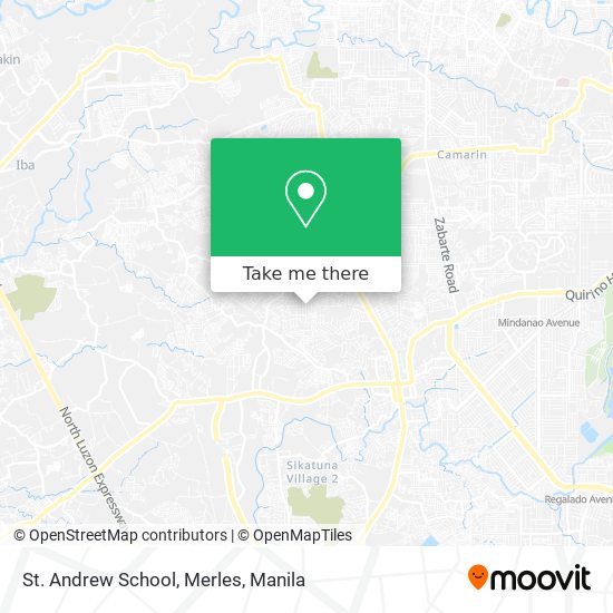St. Andrew School, Merles map