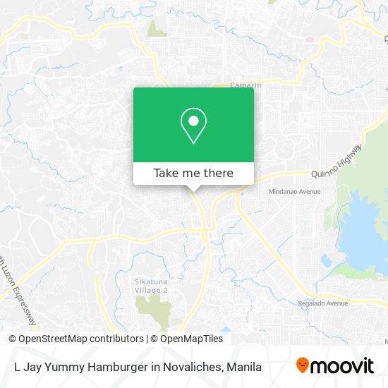 L Jay Yummy Hamburger in Novaliches map