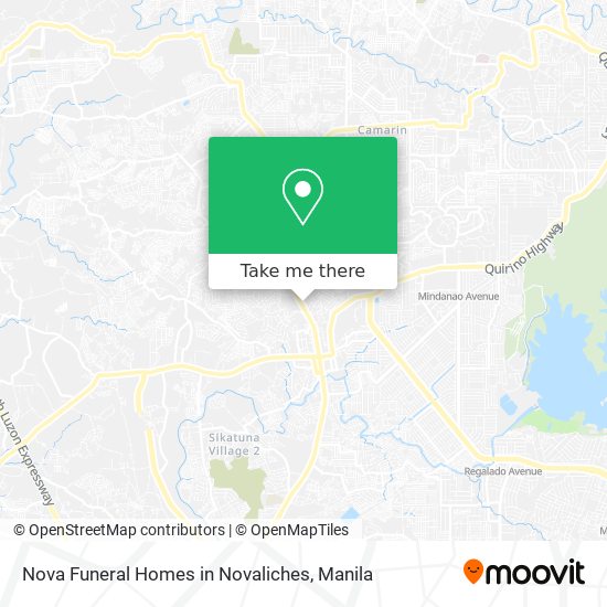 Nova Funeral Homes in Novaliches map