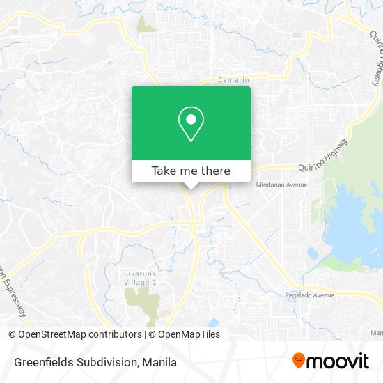 Greenfields Subdivision map