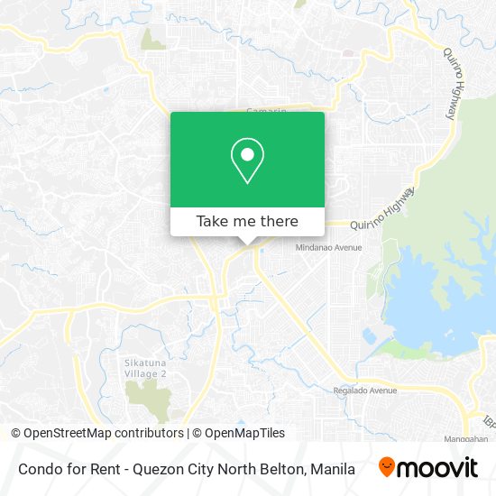 Condo for Rent - Quezon City North Belton map