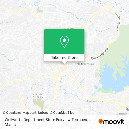 Wellworth Department Store Fairview Terraces map