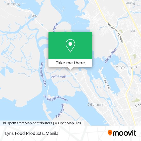Lyns Food Products map
