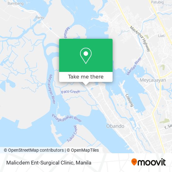 Malicdem Ent-Surgical Clinic map