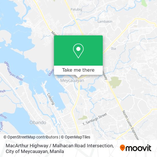 MacArthur Highway / Malhacan Road Intersection, City of Meycauayan map