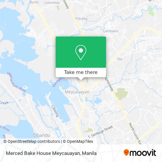 Merced Bake House Meycauayan map