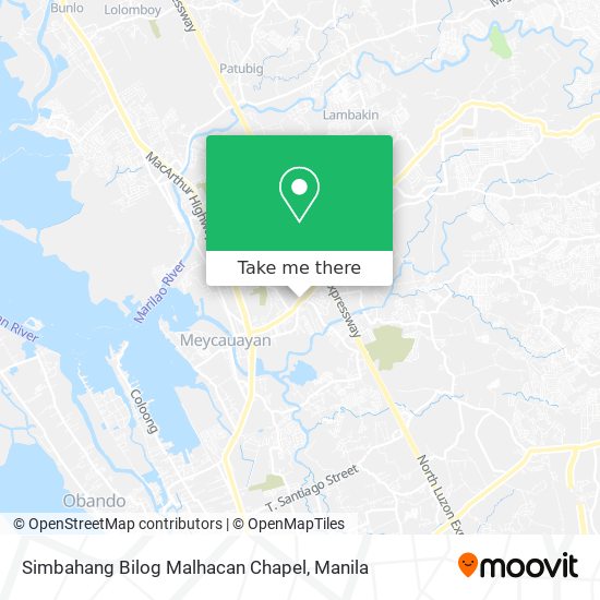 Simbahang Bilog Malhacan Chapel map