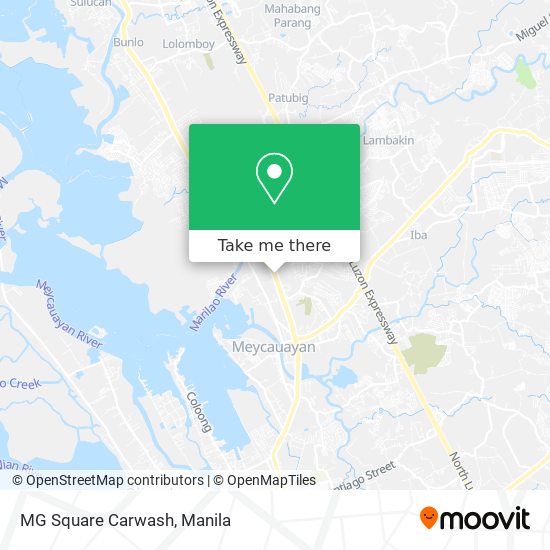 MG Square Carwash map