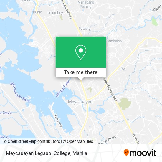 Meycauayan Legaspi College map